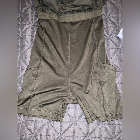 Lined knit dress- Olive color - Picture 5 of 8